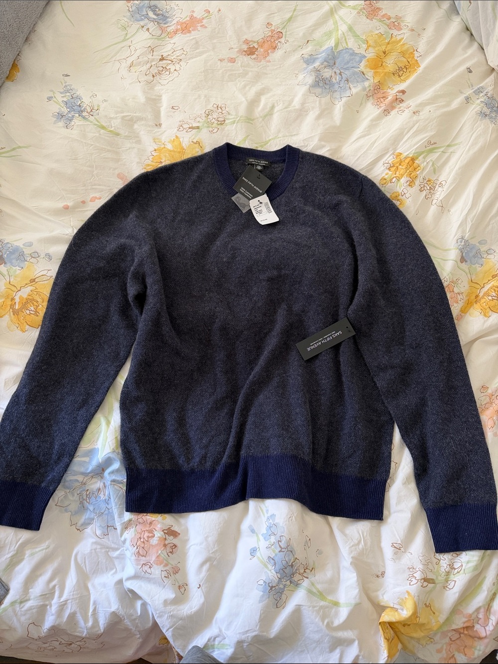 Saks Fifth Avenue Men's Navy Crewneck Sweater